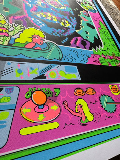 "Death Curse 7" Blacklight Print