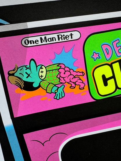 "Death Curse 7" Blacklight Print