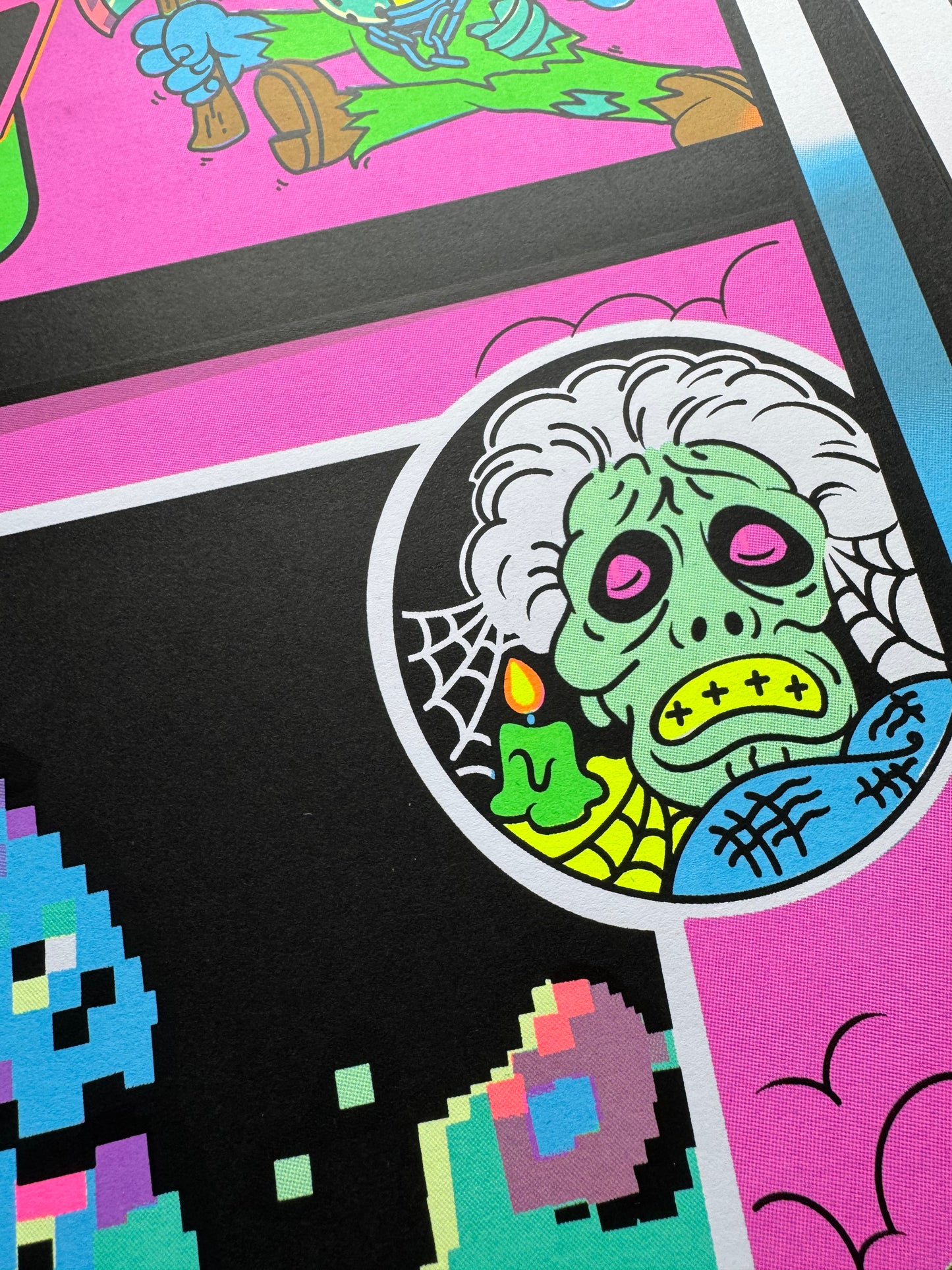 "Death Curse 7" Blacklight Print