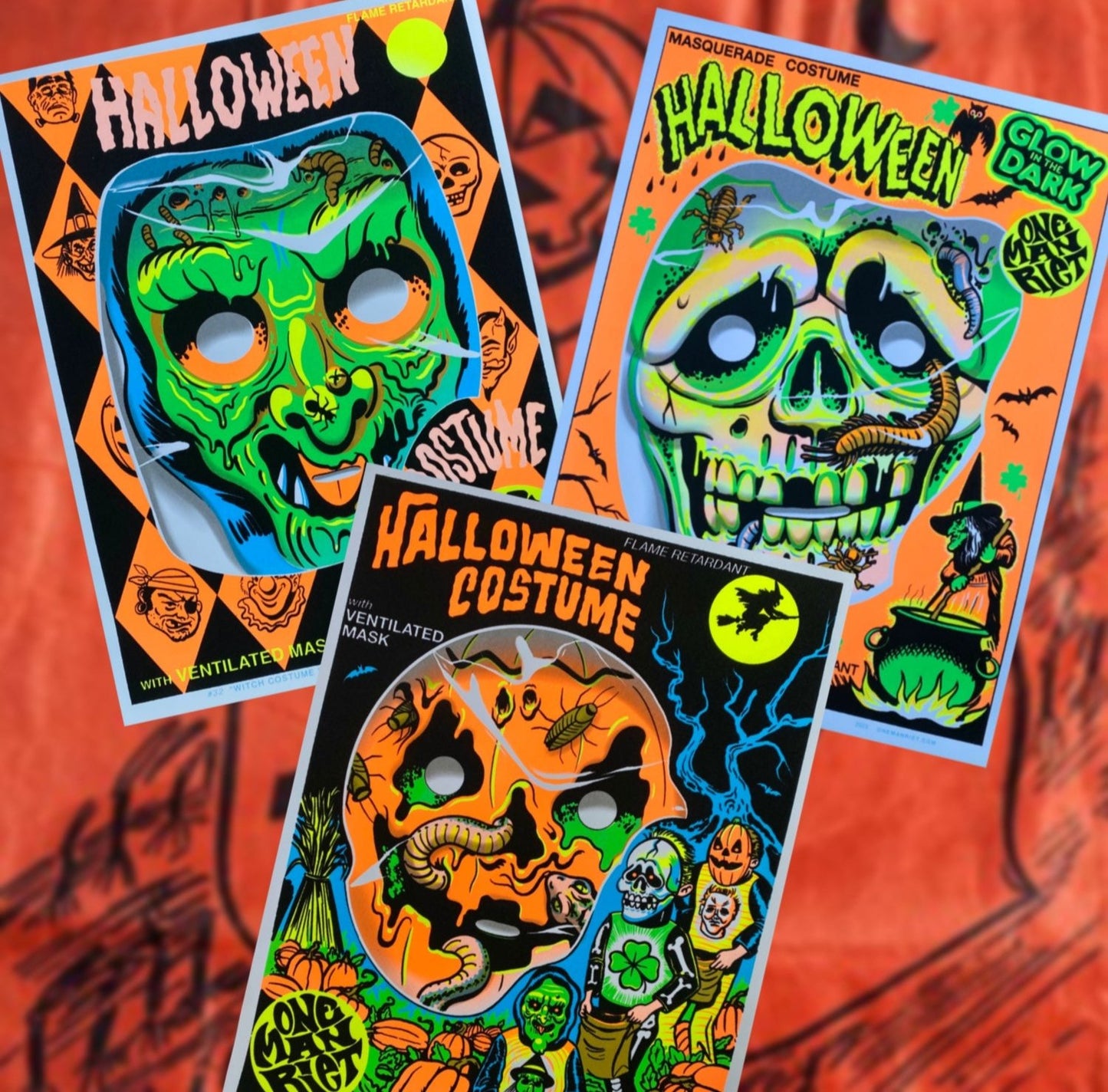 "The Big 3" BlackLight Print Set