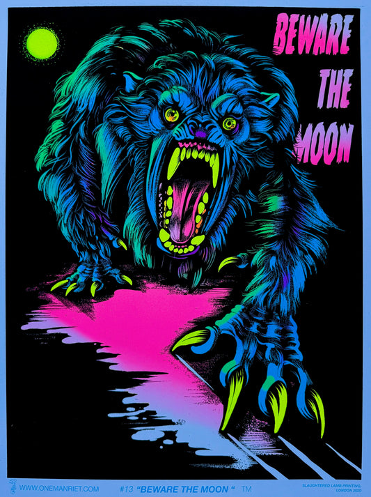 Werewolf Parody Blacklight Print