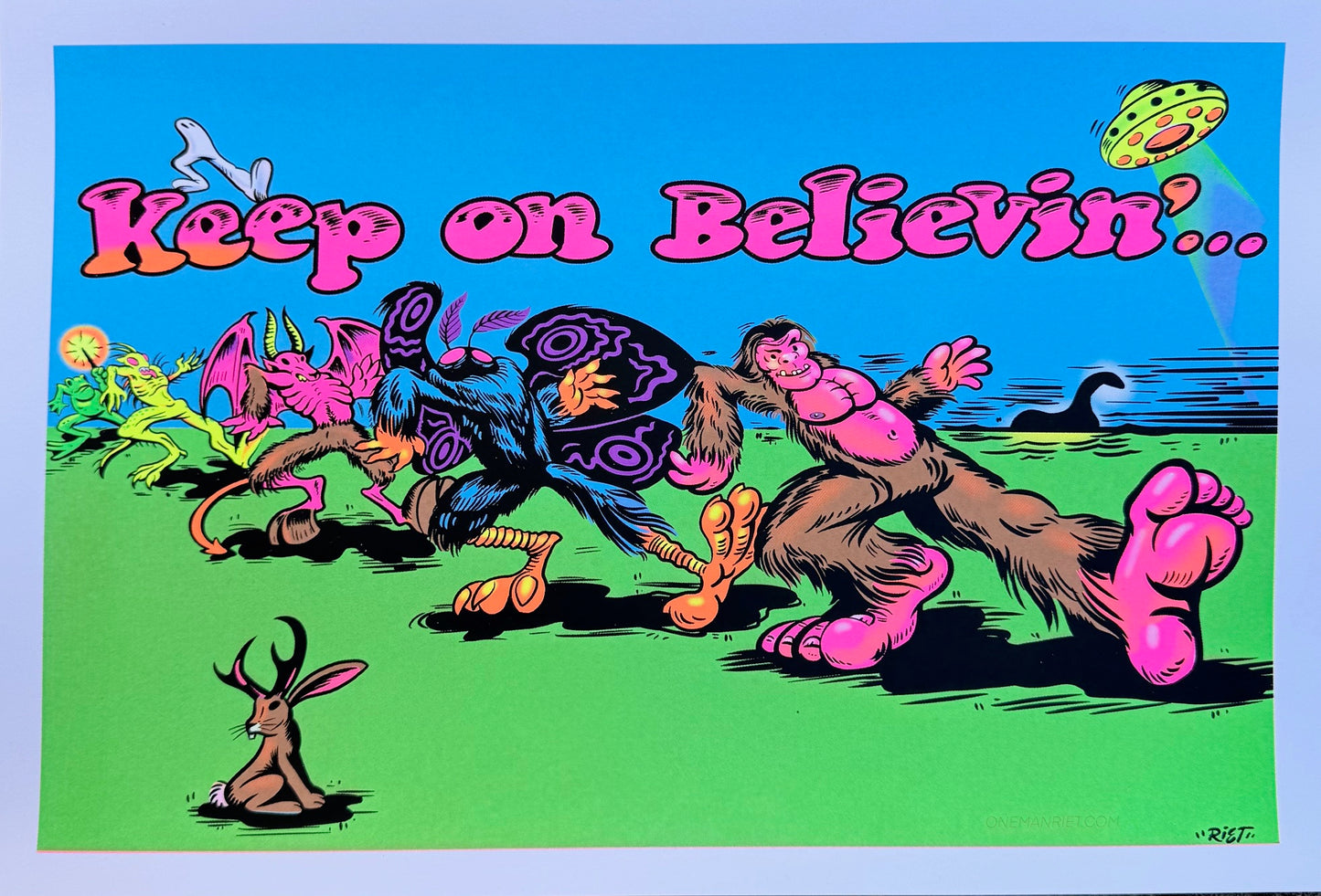 Keep on Believin' UV Print