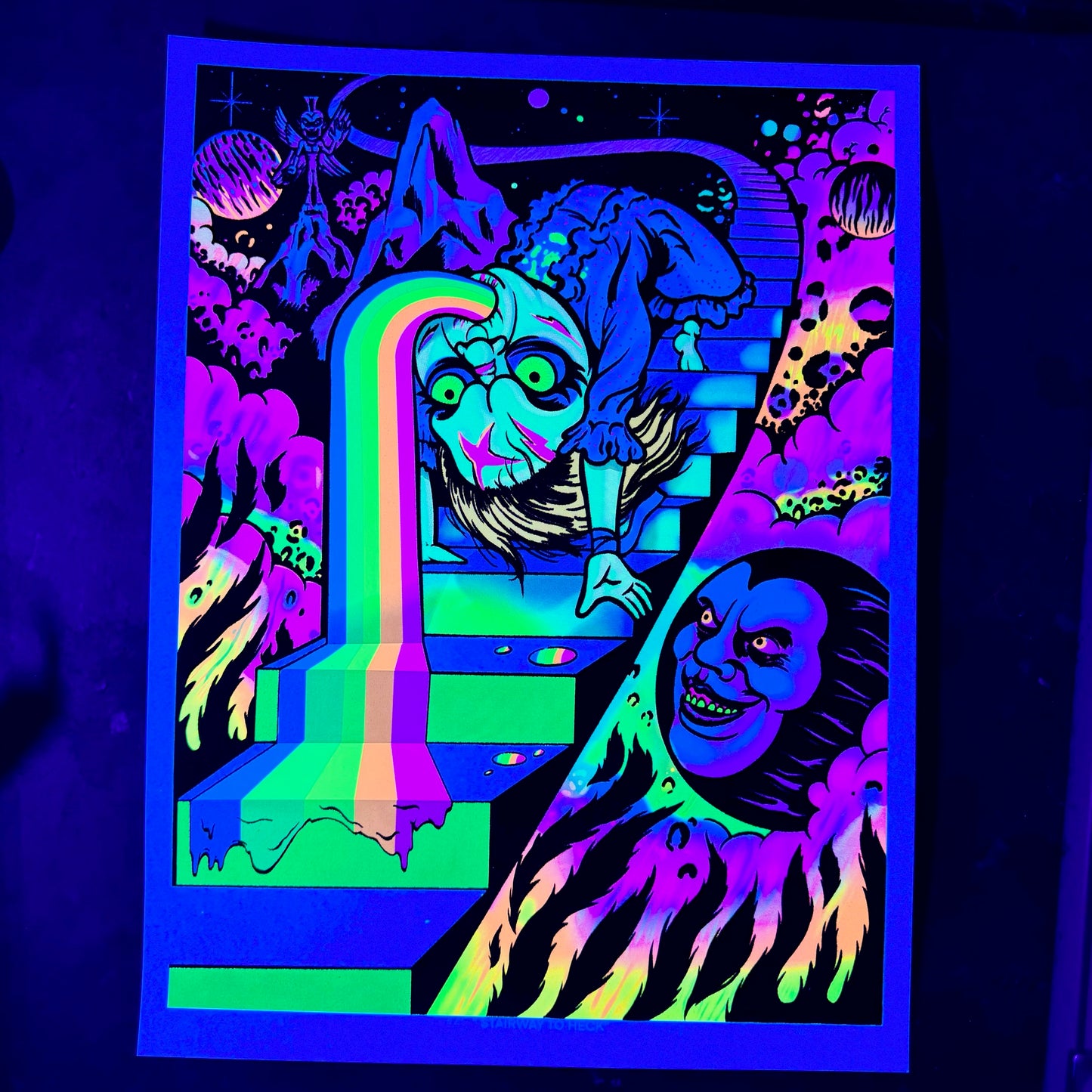 "Stairway to Heck" UV Parody Print