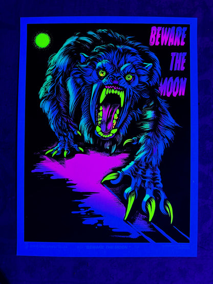 Werewolf Parody Blacklight Print