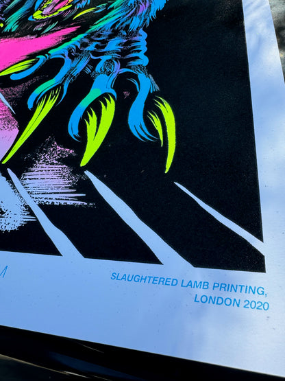 Werewolf Parody Blacklight Print