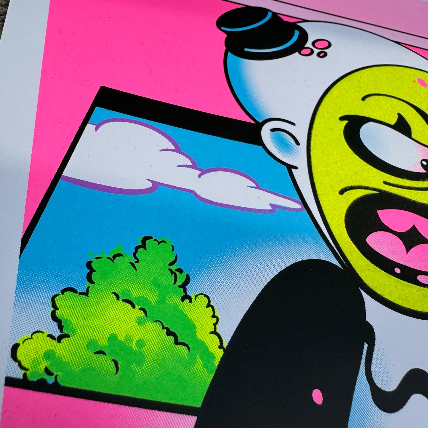 "Art Simpson" UV Parody Print