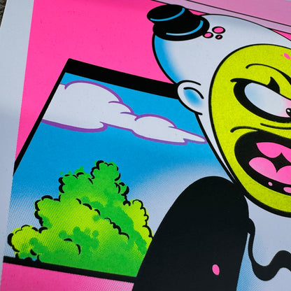 "Art Simpson" UV Parody Print