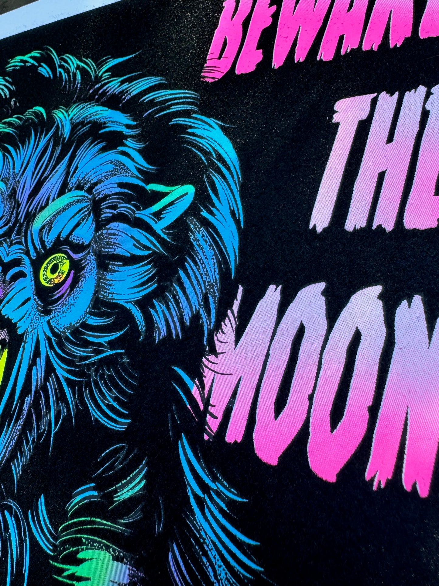 Werewolf Parody Blacklight Print