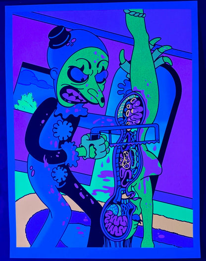 "Art Simpson" UV Parody Print