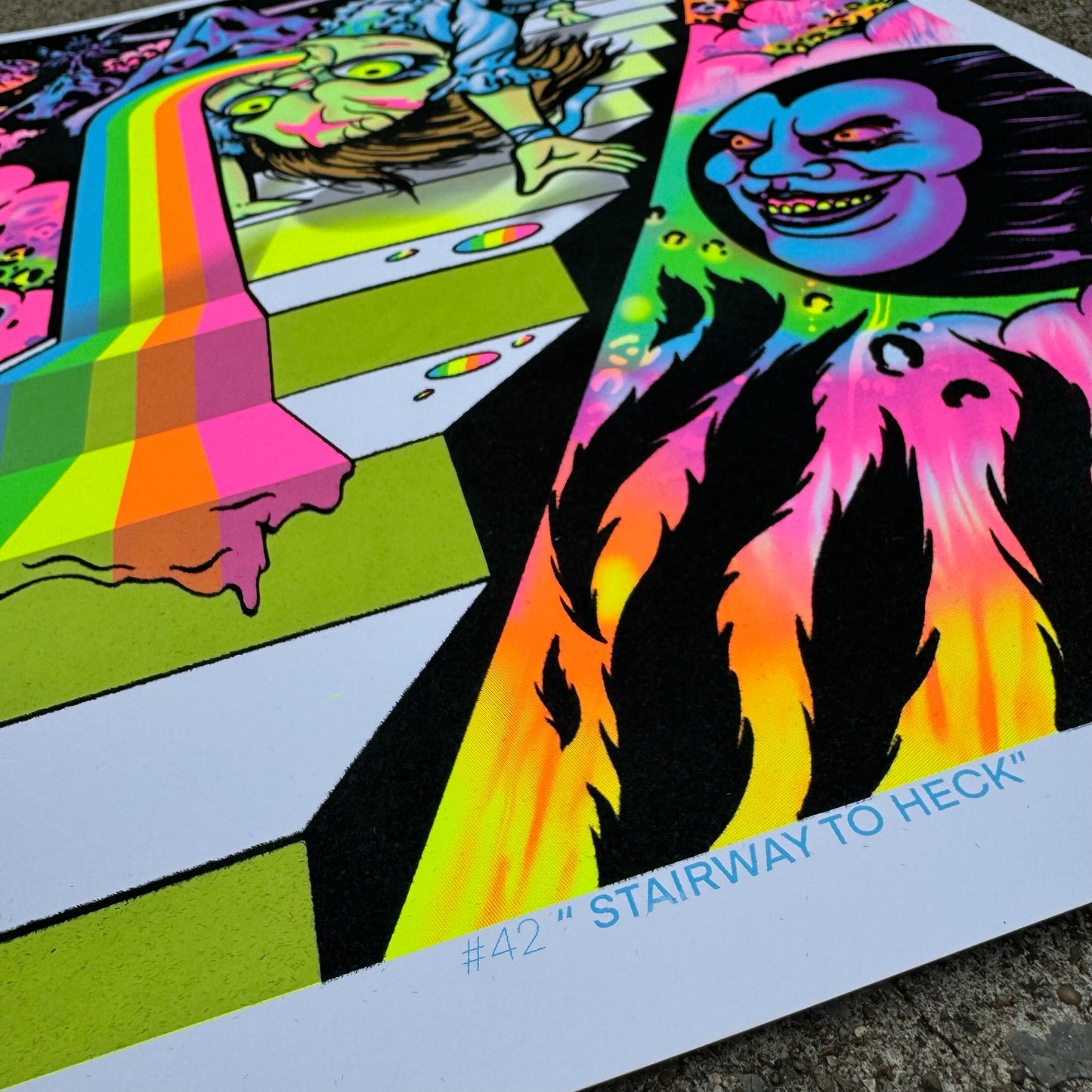 "Stairway to Heck" UV Parody Print