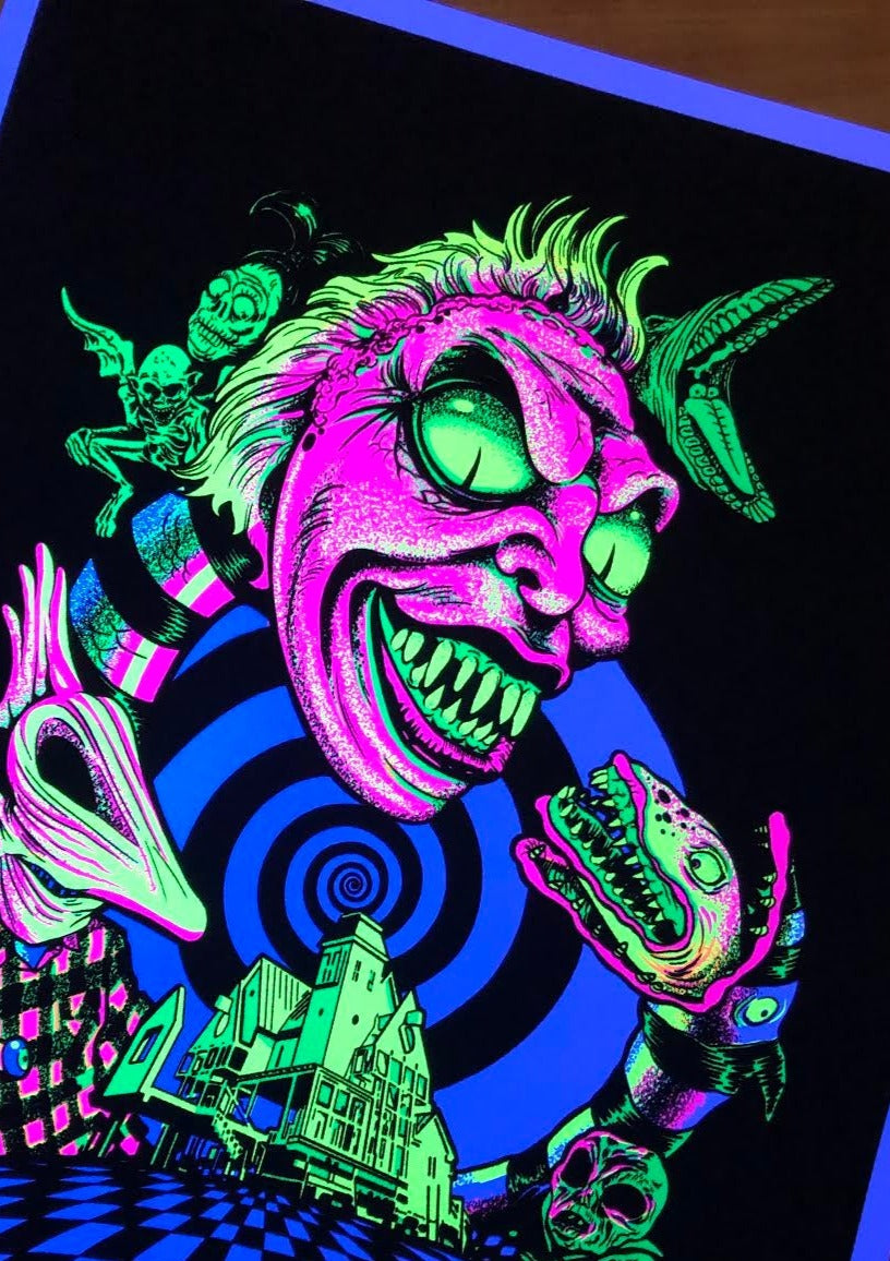 WormHole Parody Blacklight Print
