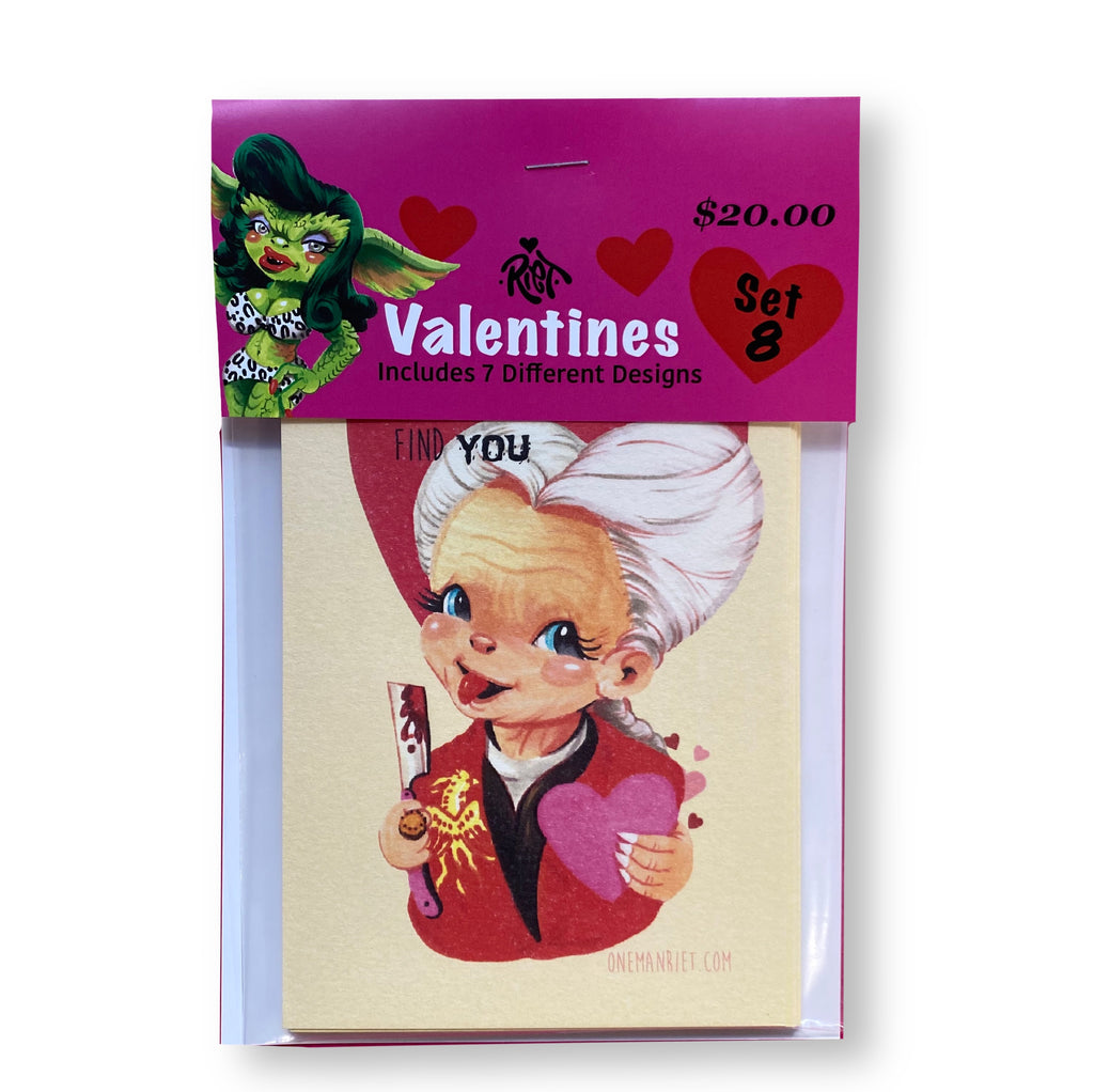 Set 8: Horror Valentine Cards