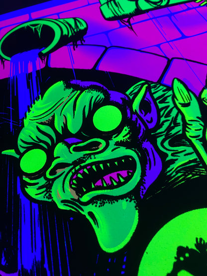 C.R.U.D. BlackLight Parody Print