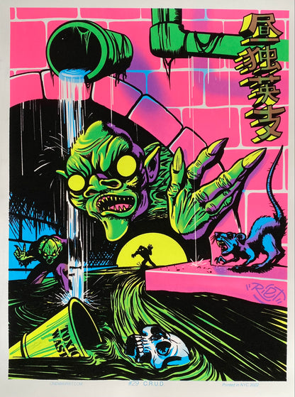 C.R.U.D. BlackLight Parody Print