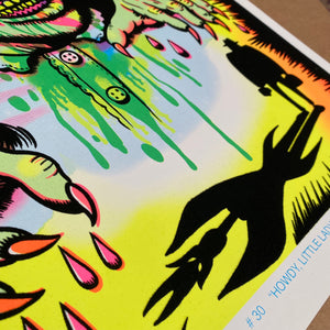 "Spider Walker" Blacklight Parody Print