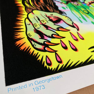"Spider Walker" Blacklight Parody Print