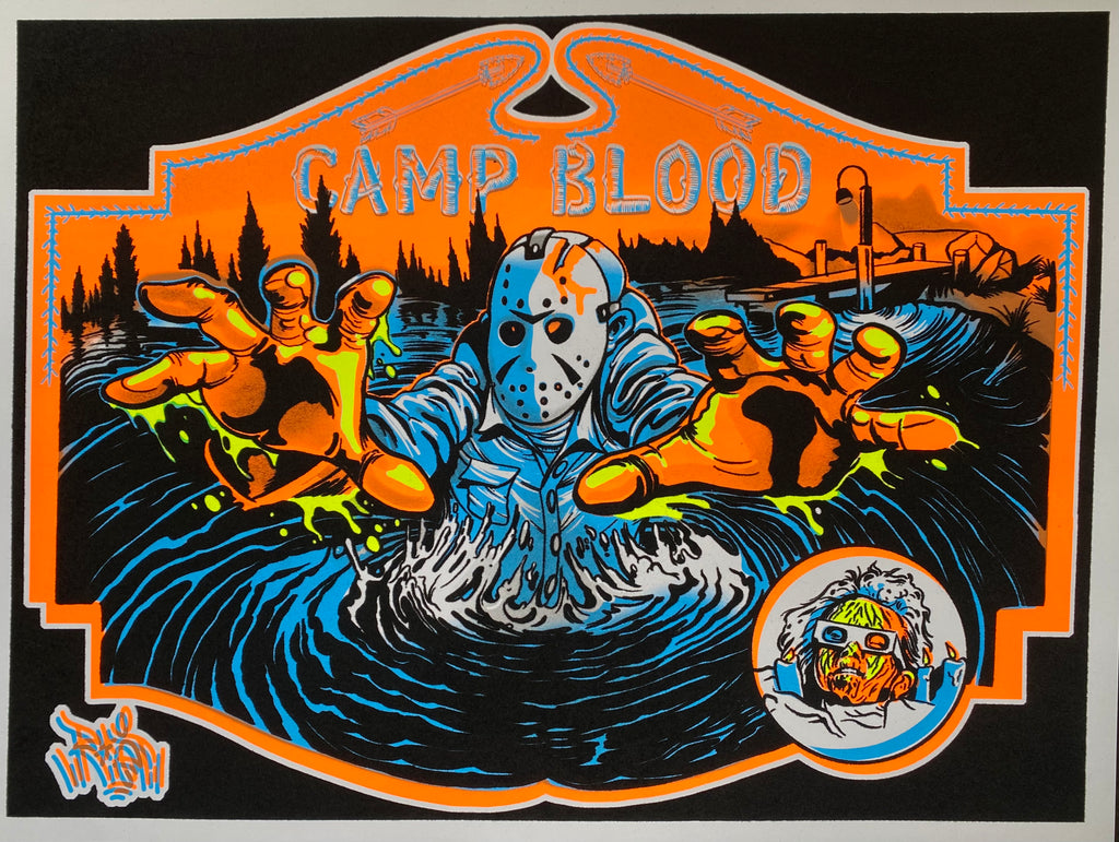 "Lake (after)Life" Blacklight Parody Print