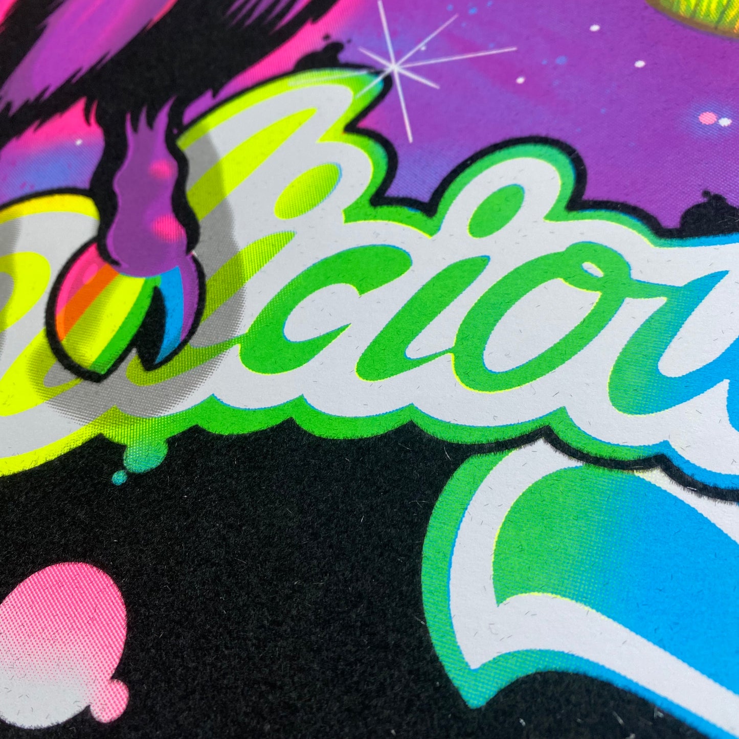Live Deliciously Blacklight Parody Print