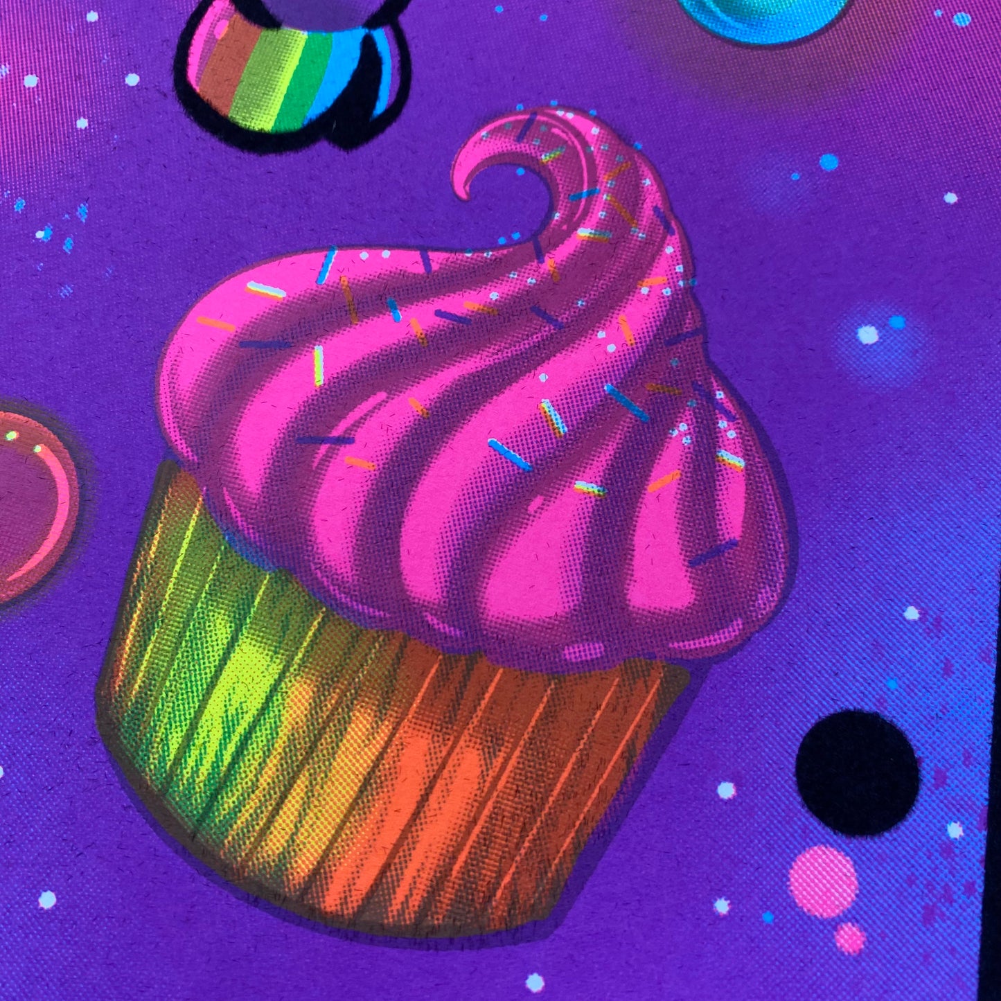 Live Deliciously Blacklight Parody Print