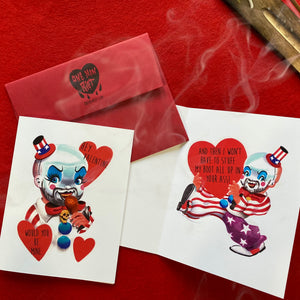 Capt Spaulding from House of 1000 Corpses  greeting card 