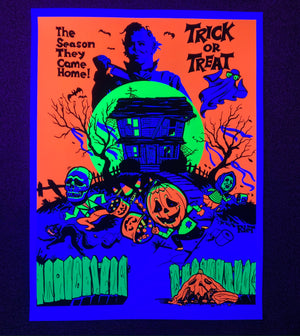 "They Season They Came Home" BlackLight Parody Print