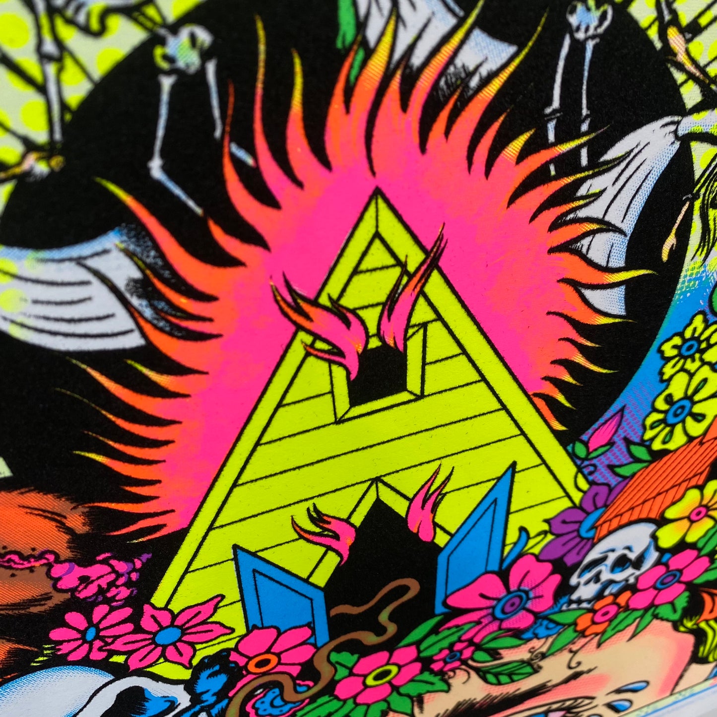 "Sommar Time Blues" Blacklight Parody Print