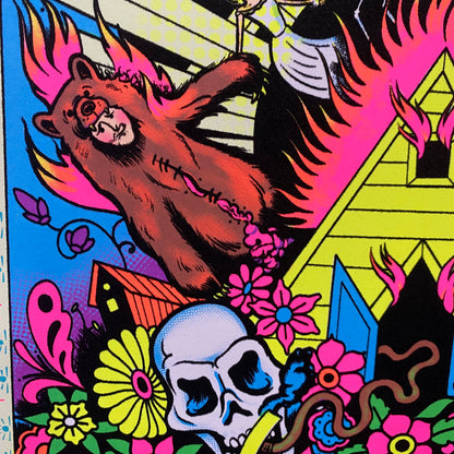 "Sommar Time Blues" Blacklight Parody Print