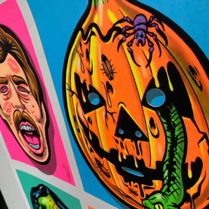 Scream Queen Killer & Friends Parody Blacklight Print