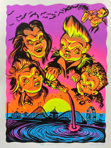 "BoardWalk Blood Sucker" Blacklight Parody Print