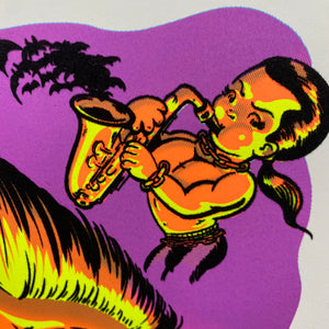 "BoardWalk Blood Sucker" Blacklight Parody Print