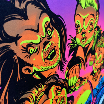"BoardWalk Blood Sucker" Blacklight Parody Print