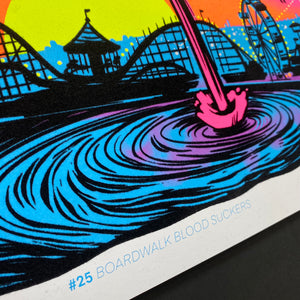 "BoardWalk Blood Sucker" Blacklight Parody Print