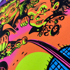 "BoardWalk Blood Sucker" Blacklight Parody Print