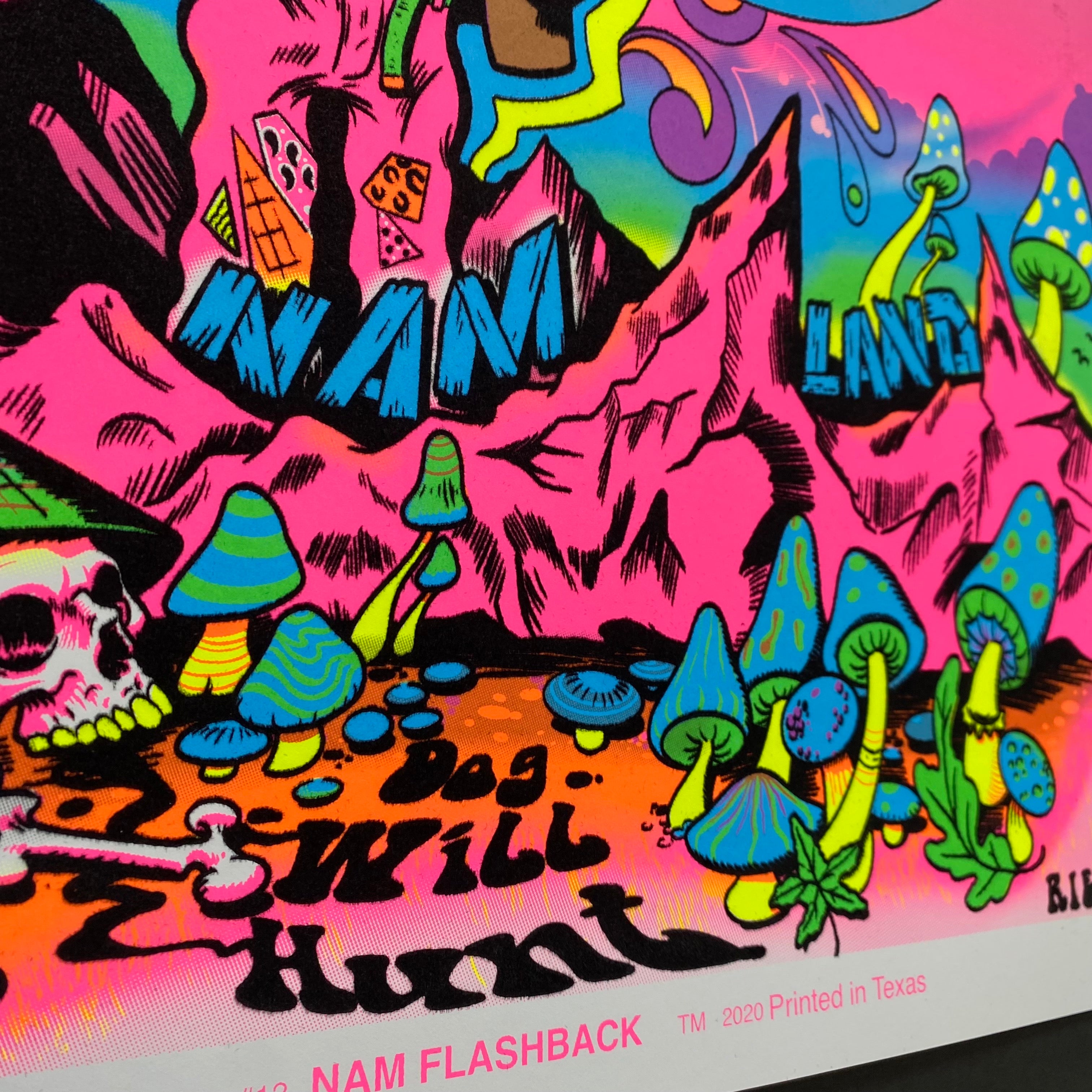 Nam FlashBack 2.0 Blacklight Parody  Print