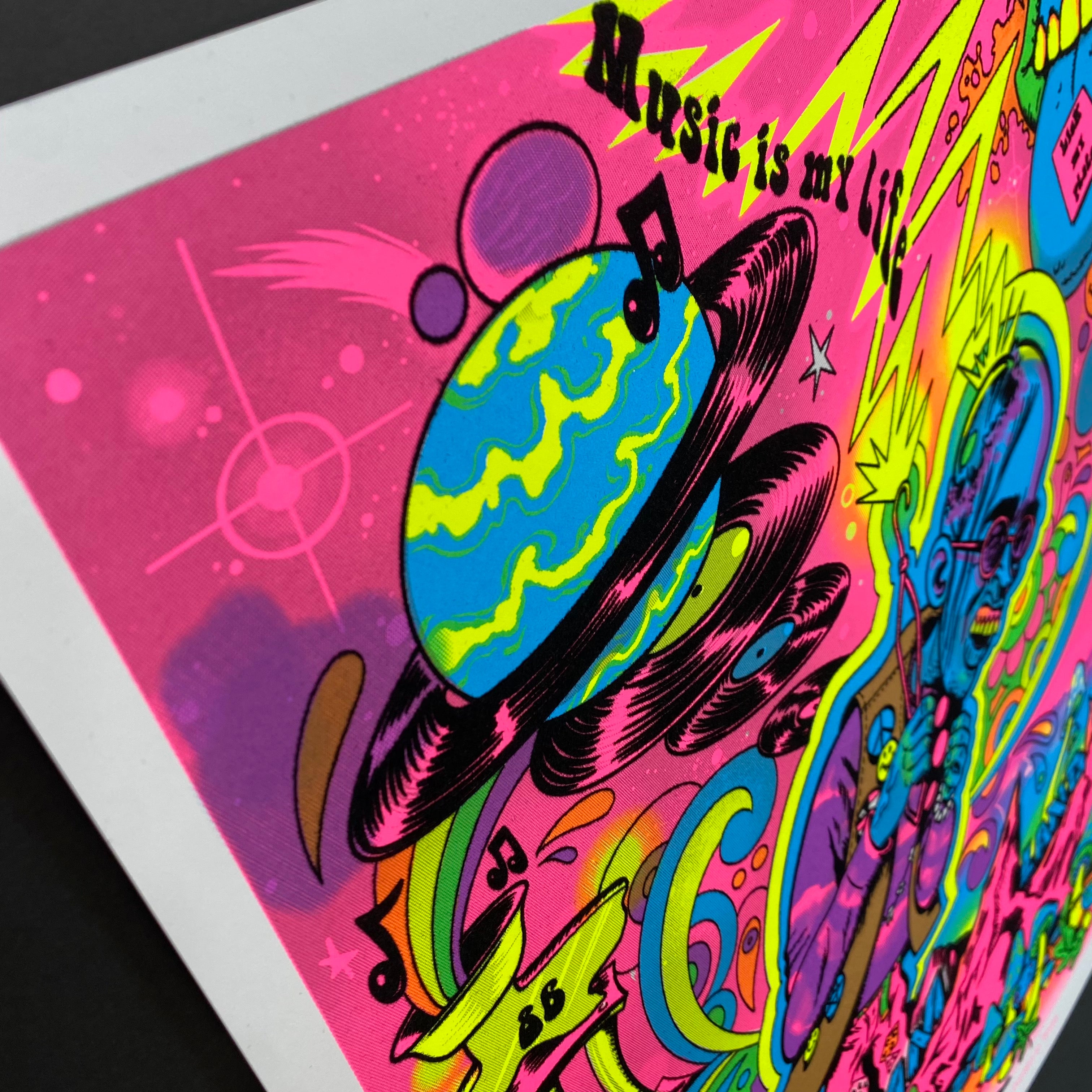 Nam FlashBack 2.0 Blacklight Parody  Print