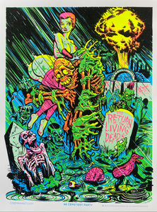 Return of the Living Dead "Cemetery Party" Blacklight Print