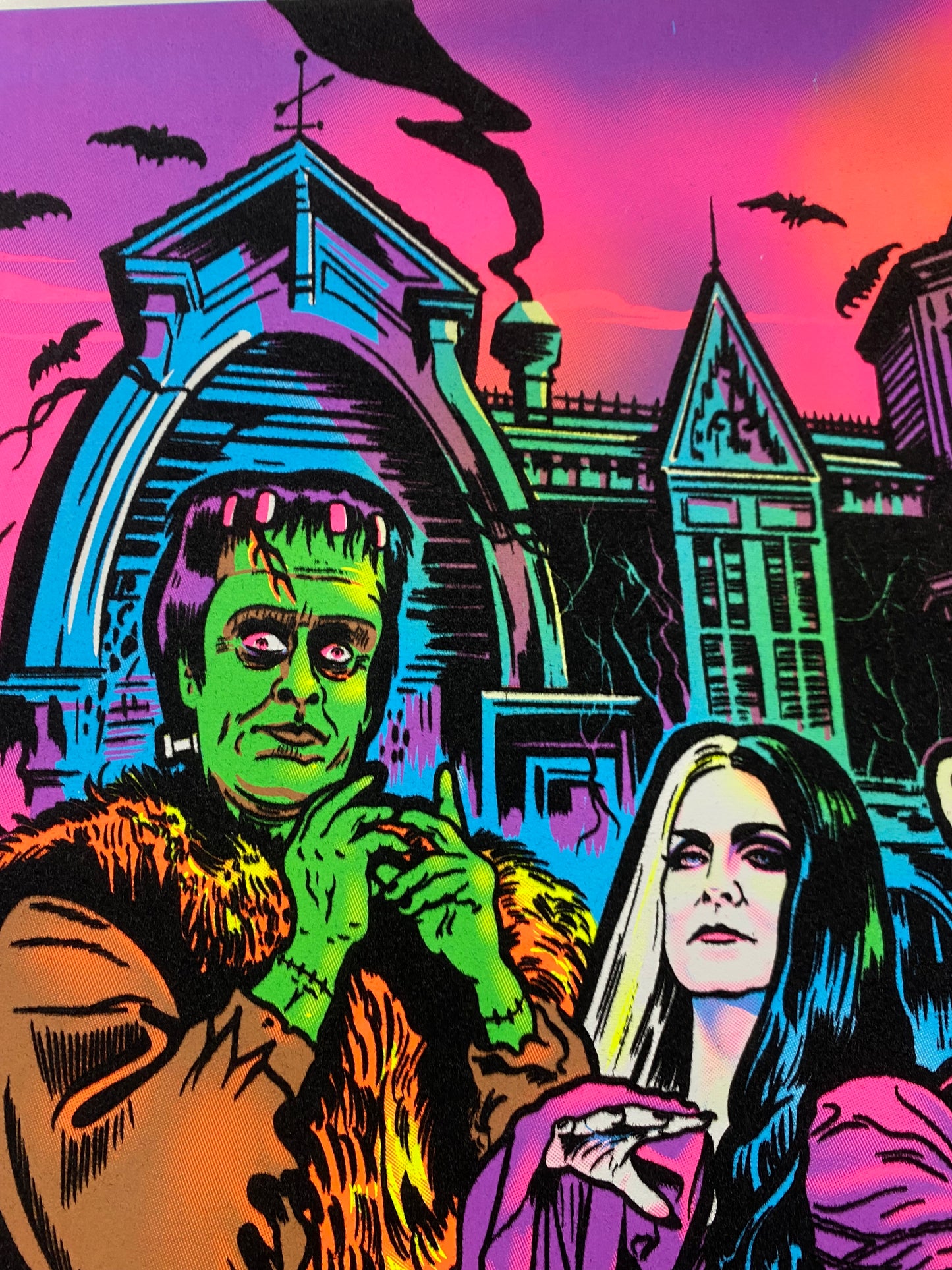 Rob Zombie's "The Munster" Blacklight Parody Print