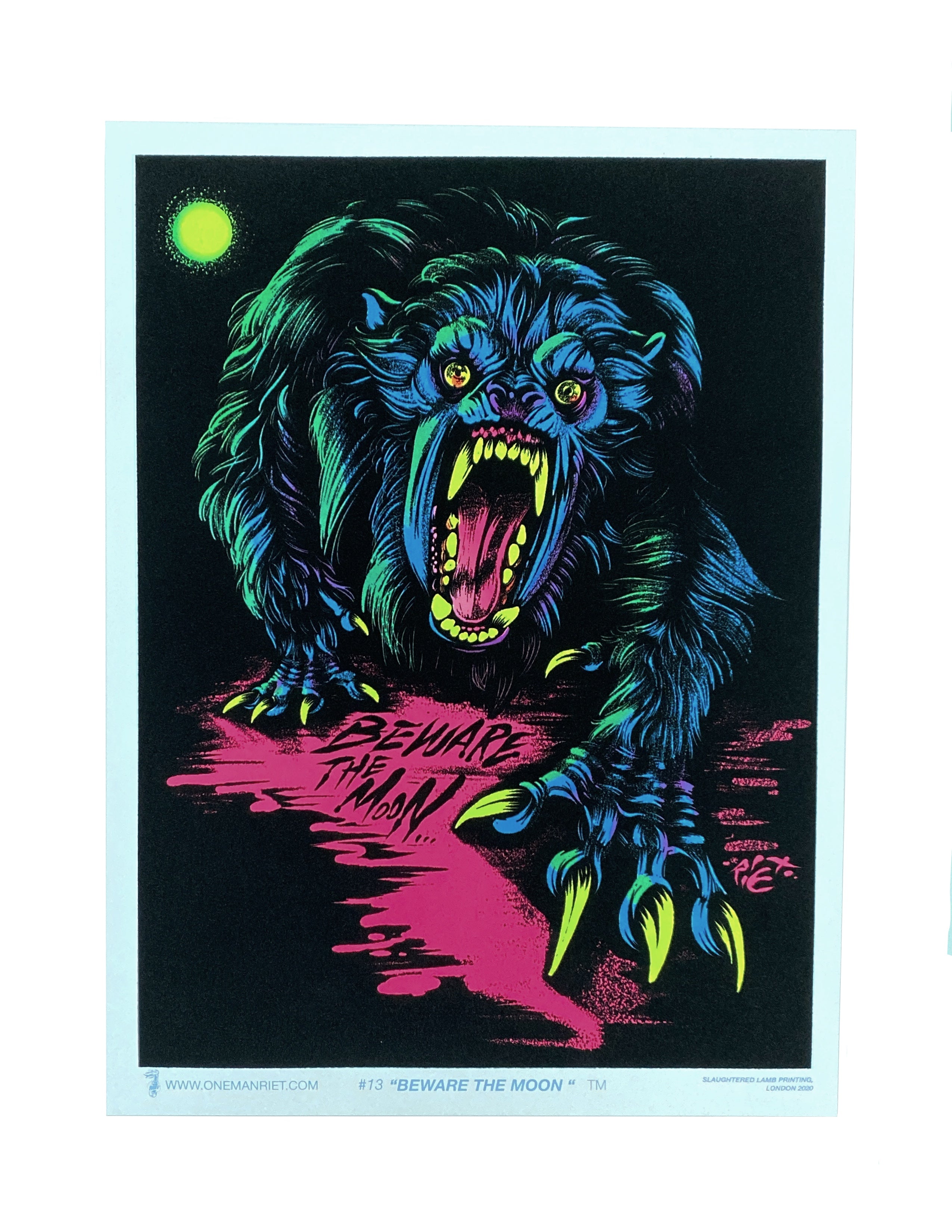 American Werewolf in London Blacklight poster 