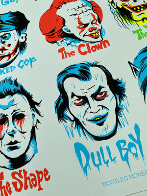 bootleg monster slashers horror poster 