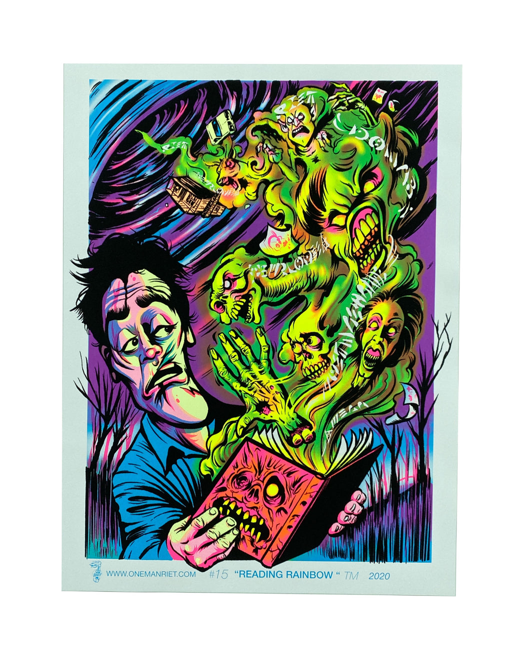 Evil Dead 2 Blacklight poster bruce campbell