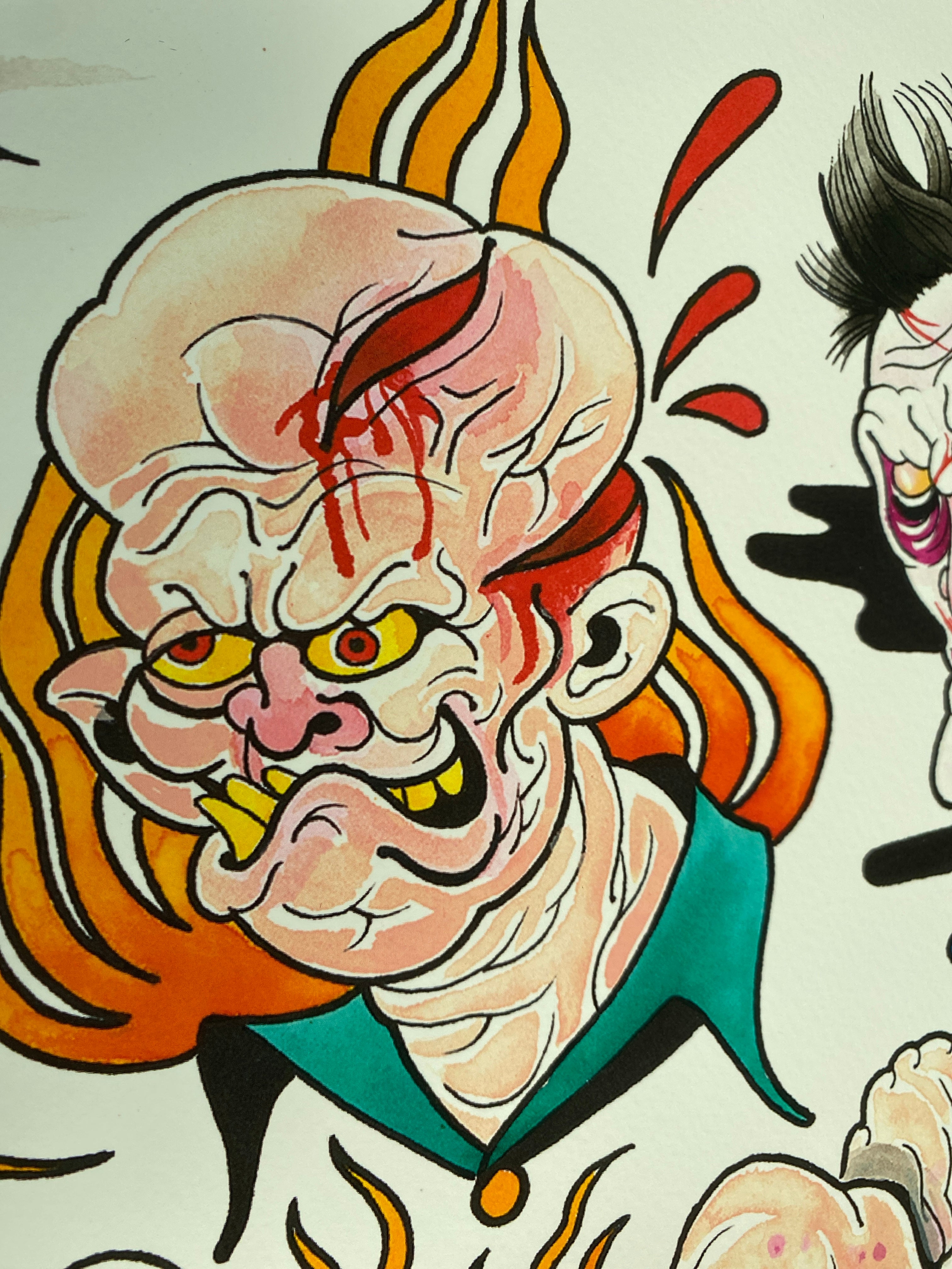 Japanese Horror Parody Flash Giclee Print