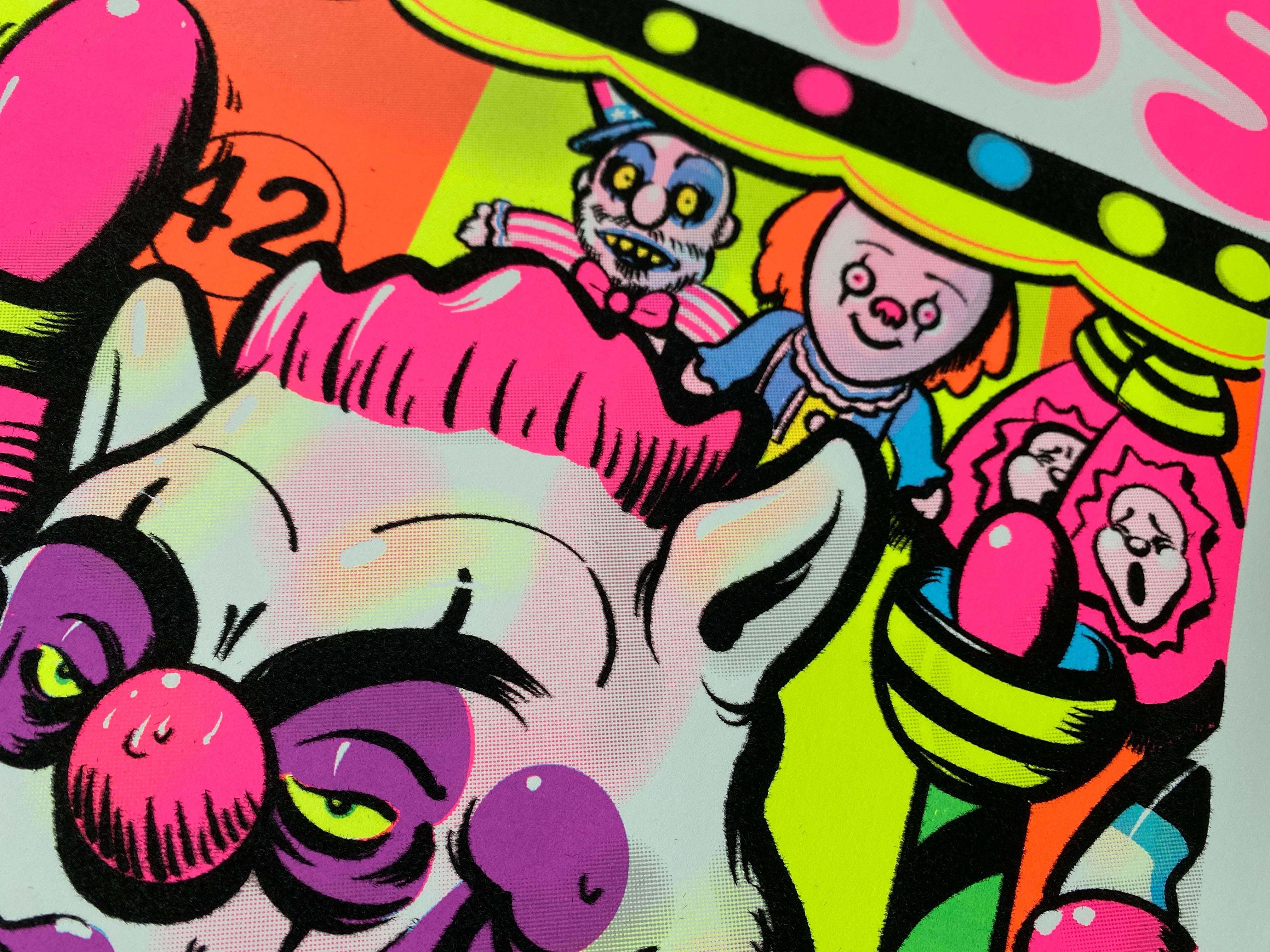 Killer Klowns from Outer Space blacklight poster