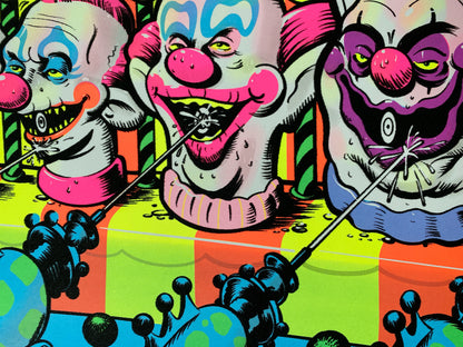 Killer Klowns from Outer Space blacklight poster